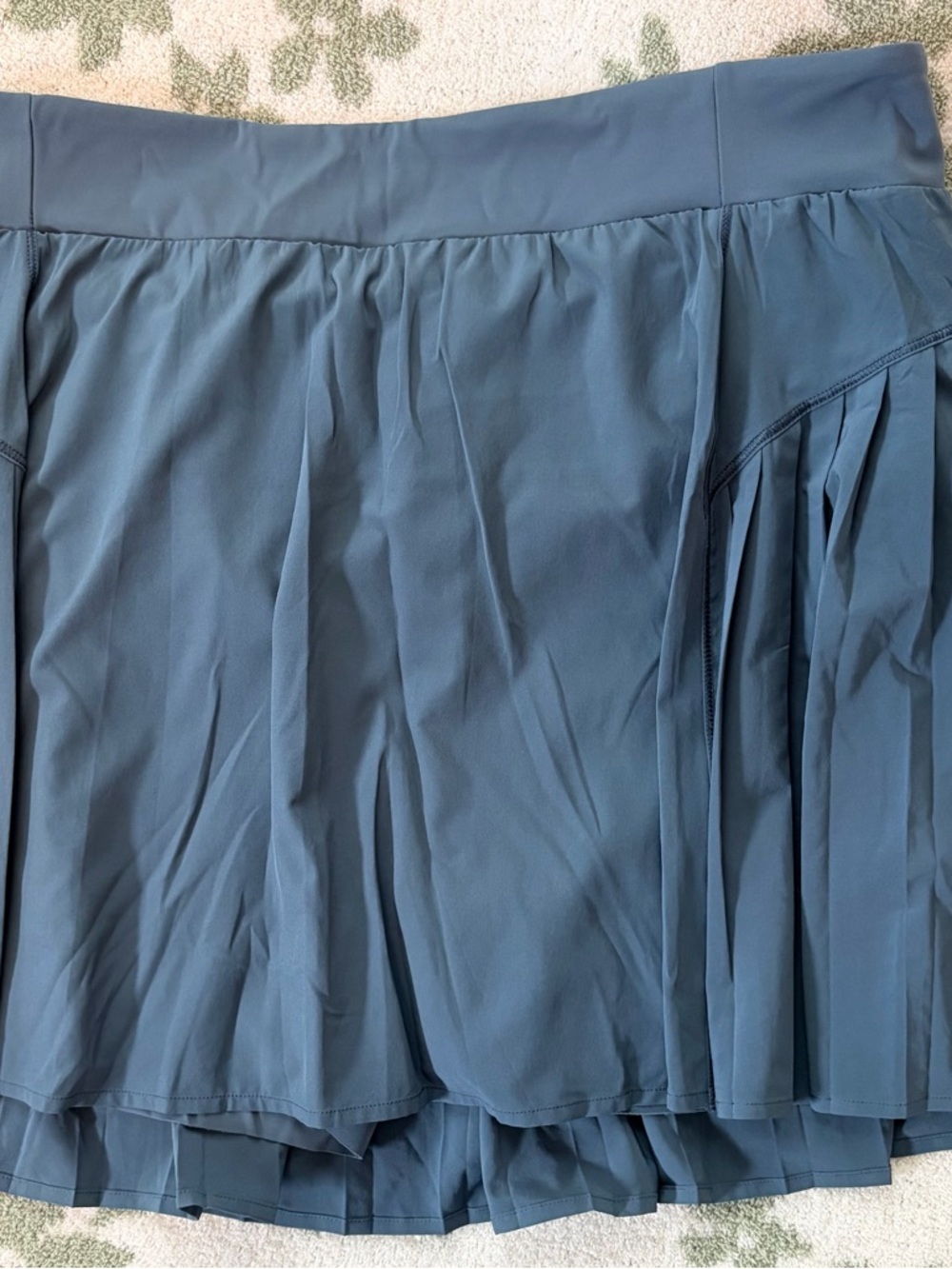 SPANX Blue Pleated Athletic Skort